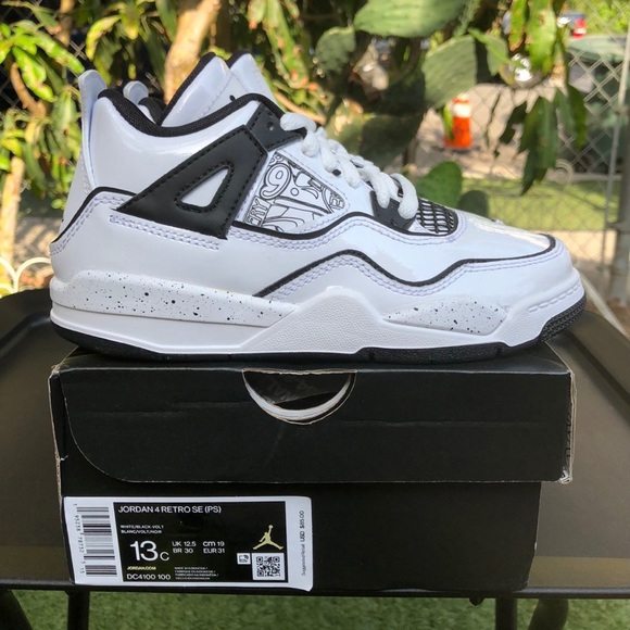 Air Jordan 4 “DIY” Size 13c Preschool - Picture 1 of 6